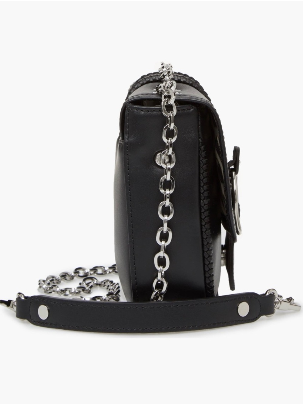 Longchamp Black Amazone Leather Crossbody Bag NWT - Picture 5 of 8